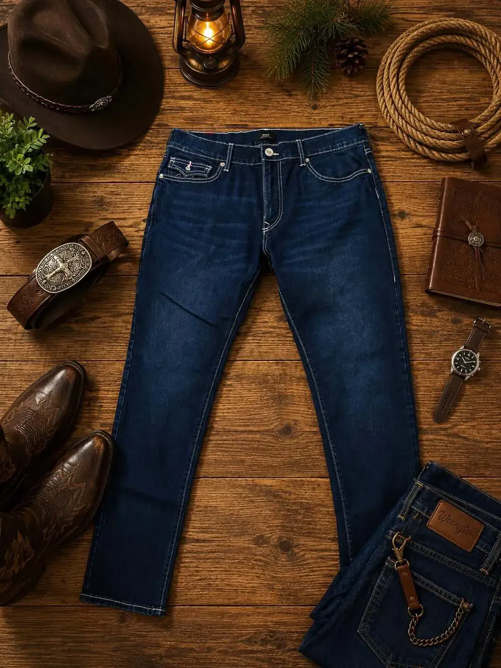 True Religion Rocco Relaxed Skinny Blue Jeans